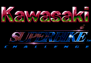 Kawasaki SuperBike Challenge title screen for Sega Mega Drive